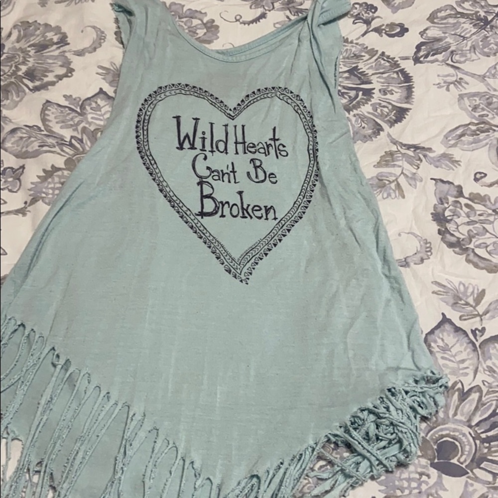 Tassel tank top shirt